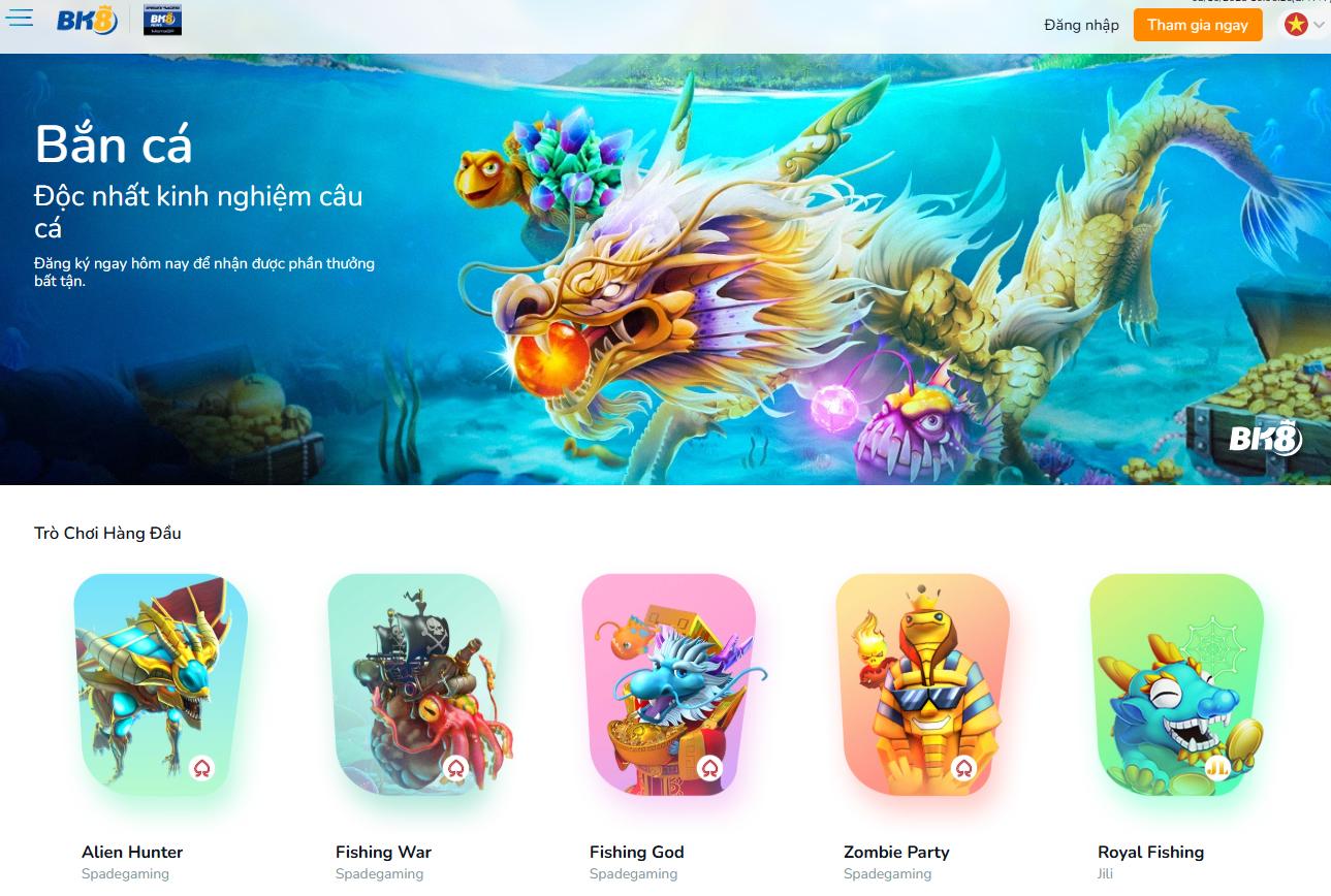 Game BK8 đa dạng và hấp dẫn